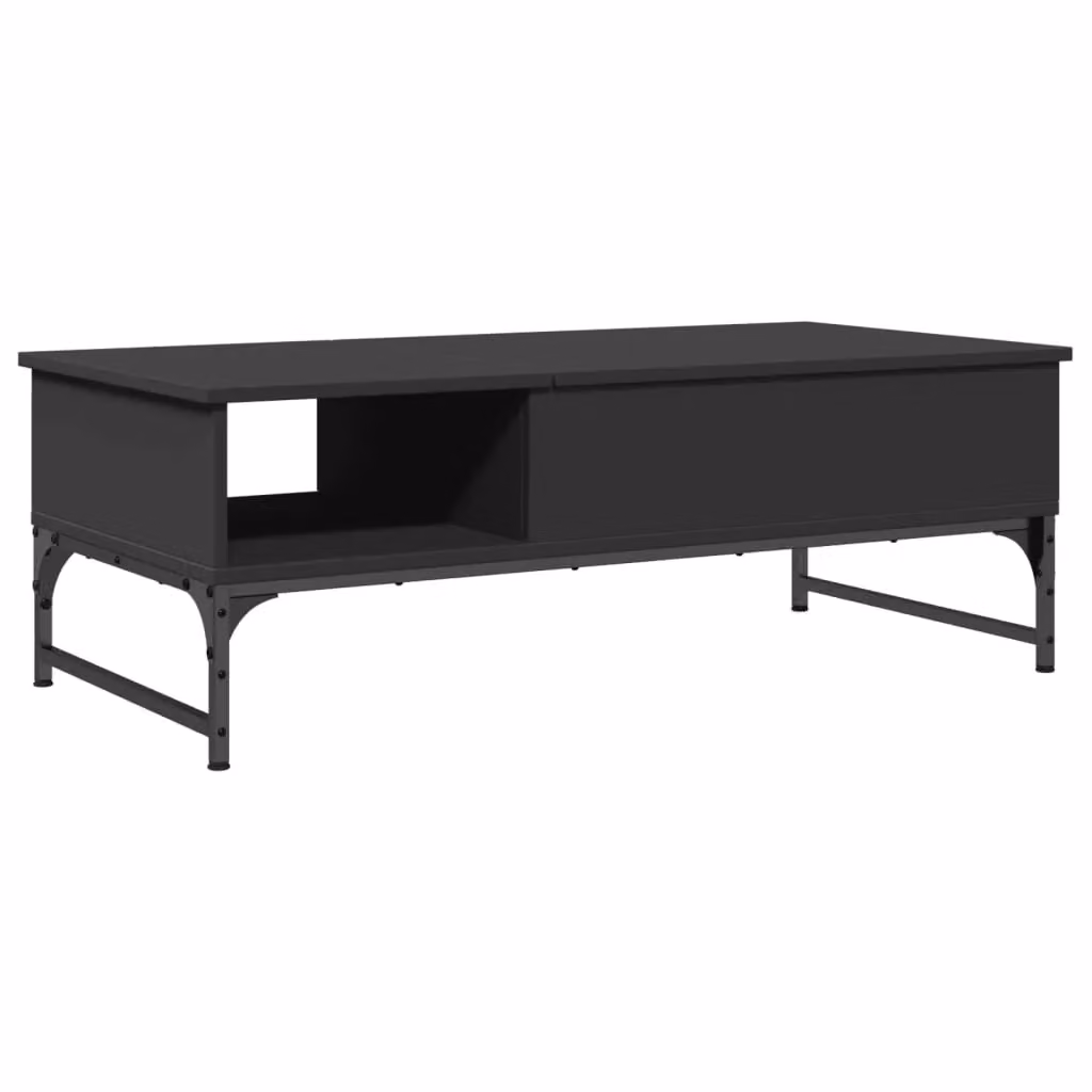 Berkfield Home Black Rectangular Coffee Table with Lift Mechanism, W/D/H: 100 x 50 x 35 cm – 2