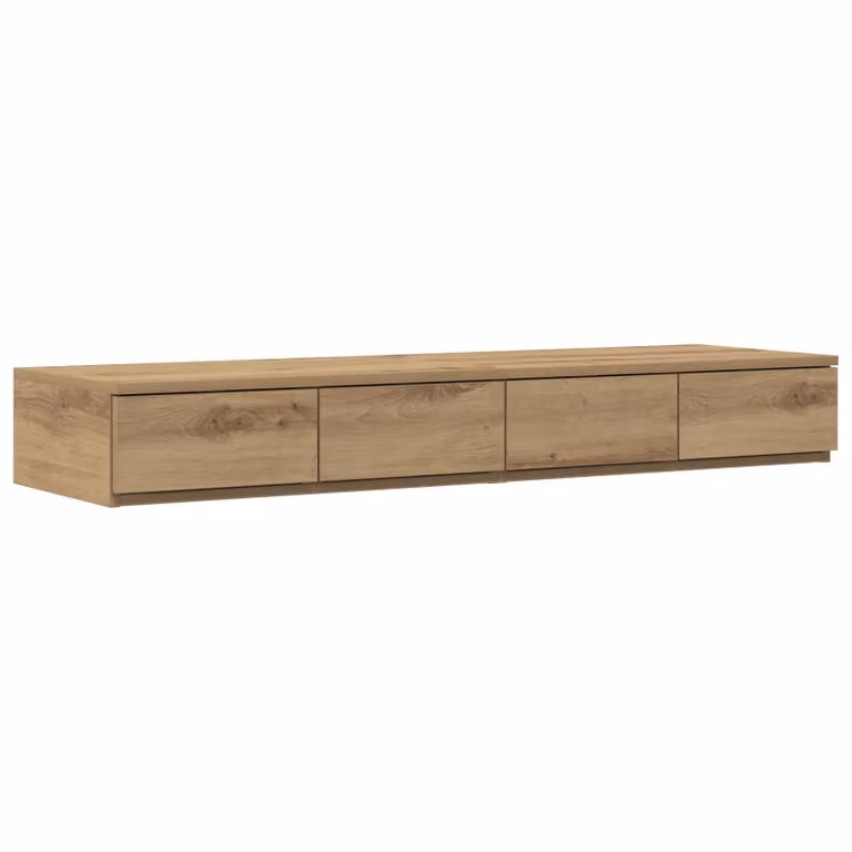 Berkfield Home Artisan Oak Bed Drawers in Brown, W/D/H: 120 x 36.5 x 16.5 cm