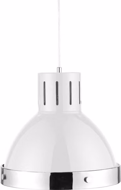 Orsina Bell Shaped Pendant Light by Interiors by Premier in White and Chrome