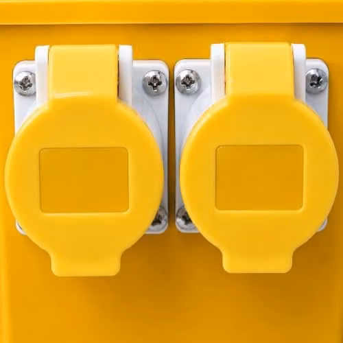 Oypla 3.3KVA Site Transformer with Twin 110V 16 AMP Outlets, Yellow – 4