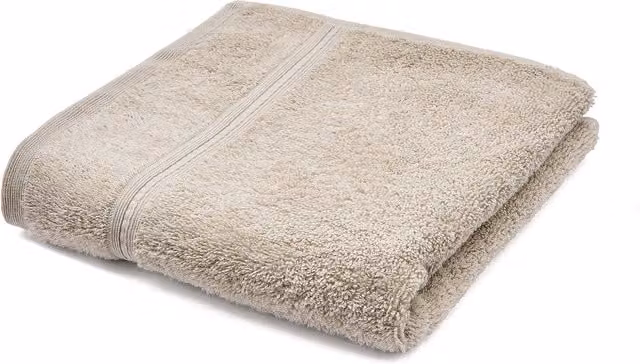 Bedeck 1951 Alessa Hand Towel, Beige Linen and Cotton Blend