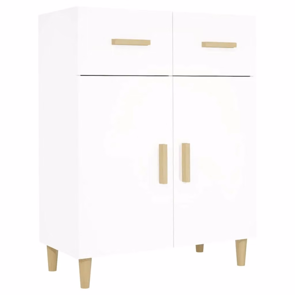 Berkfield Home Classic White Matt Sideboard in MDF, W/D/H: 69.5 x 34 x 89 cm – 2