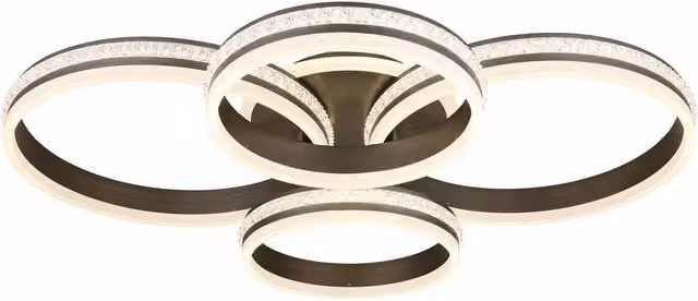 Netlighting Grouni Semi Ceiling Light in Grey with 4x Dimmable LED and Remote Control