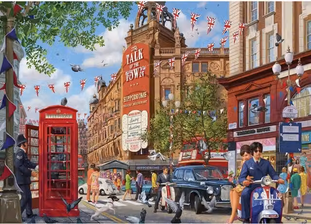 Falcon de Luxe The Hippodrome 1000 Piece Jigsaw Puzzle in Multicolour and Yellow