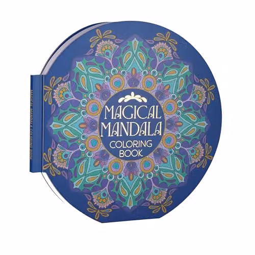 Arcturus Magical Mandala Colouring Book with 45 Meditative Designs in Multicolour