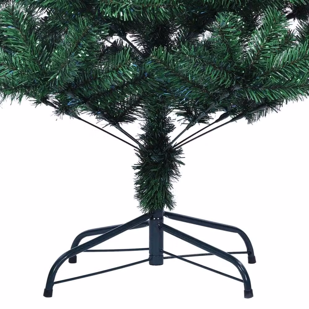 Berkfield Home Beautiful Artificial Christmas Tree with Iridescent Tips, Green, H 240 cm x W 120 cm x D 120 cm – 5