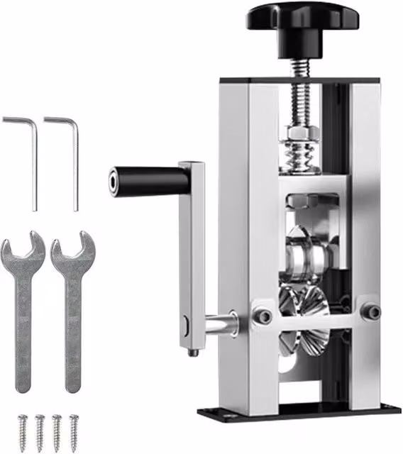 VOGREX Manual Crank Cable Stripping Machine, 1-25mm, Silver