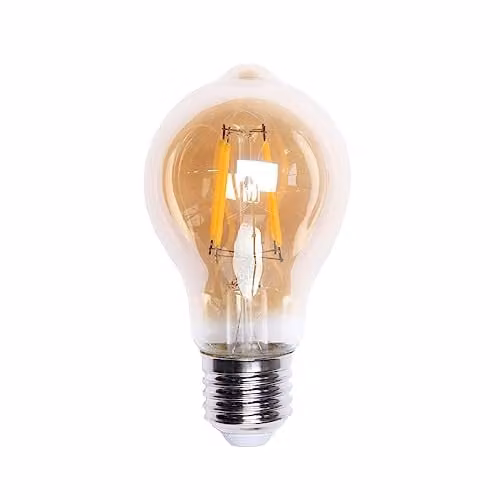LITECRAFT Pack of 3 Vintage 4W E27 Edison Screw LED Bulbs in Gold Tint