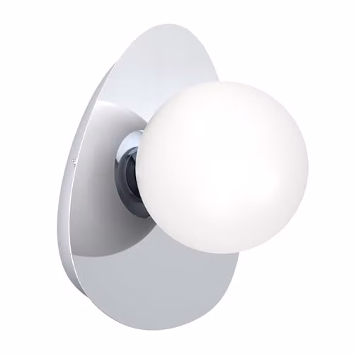 Eglo Castrivido LED Wall Lamp in Chrome and White for Bathrooms