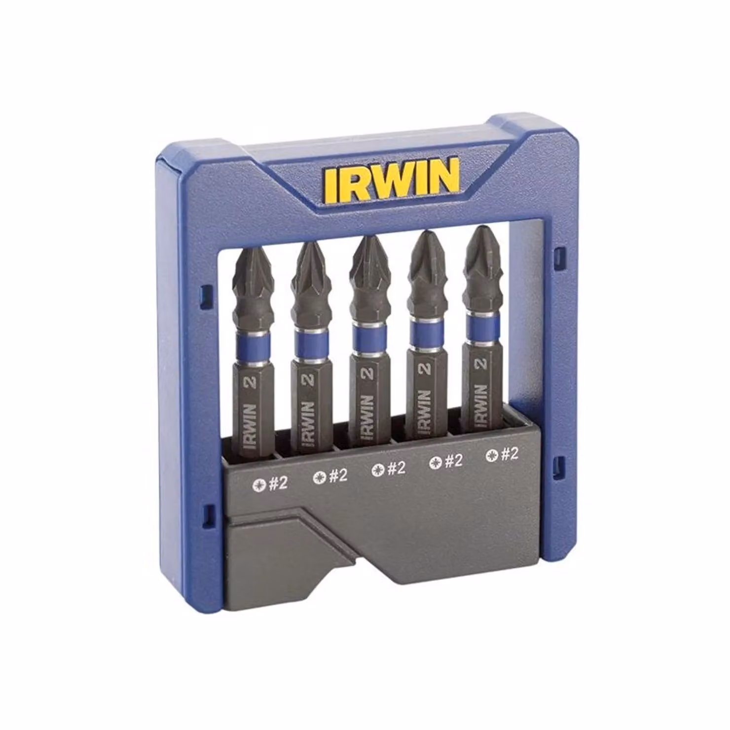 IRWIN Pozidriv Impact Screwdriver Pocket Bit Set, 5 Piece, Blue and Multicolour Steel – 2