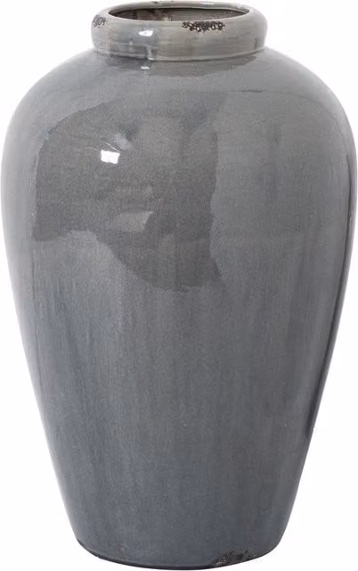 Glowrex Grey Tall Juniper Ceramic Tabletop Vase