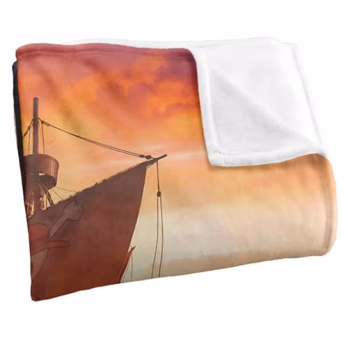 Netflix One Piece Group with Going Merry Soft Fleece Throw Blanket, Multicolour, W: 152 cm, D: 127 cm – 2