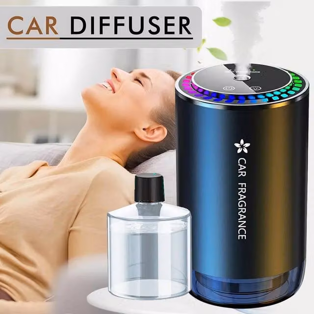 FLAVORA Intelligent Car Aromatherapy Oil Diffuser in Black