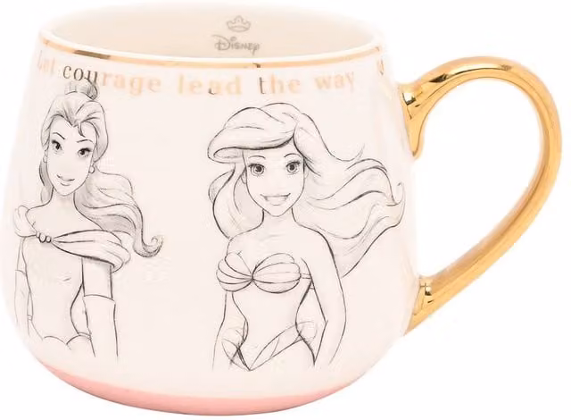 Disney Classic Collectable Bone China Mug in White and Gold – 1