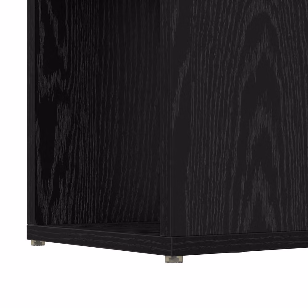 Berkfield Home Black Oak Cube Shelf Unit, W/D/H: 24 x 24 x 155 cm – 5