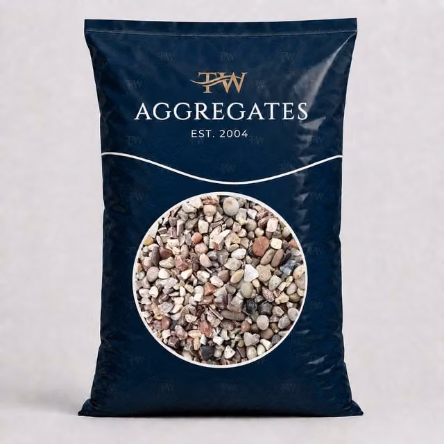 TurfWorld 10mm Decorative Pink Pea Gravel, 25kg Bag