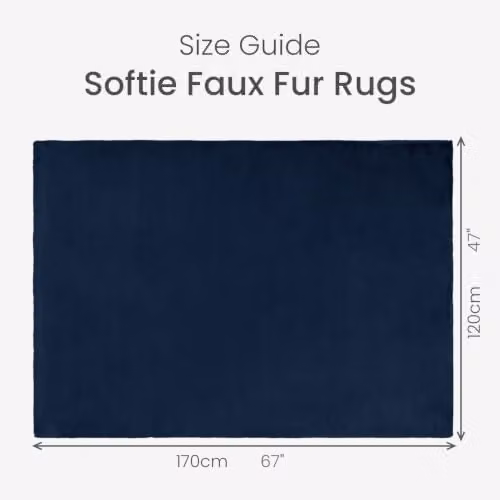 Allure Bath Fashions Softie Faux Fur Rug in Blue, W/D/H: 120 x 170 x 2 cm – 5