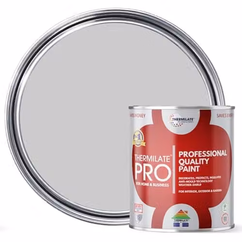 Thermilate Technologies PRO FLEX All-in-One Multi-Surface Paint and Primer, Matt, Grey, 1 l
