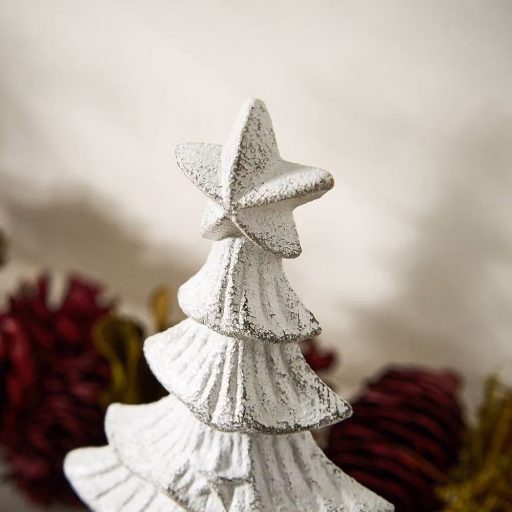 Dibor White Cast Iron Decorative Star Stocking Holder – 3