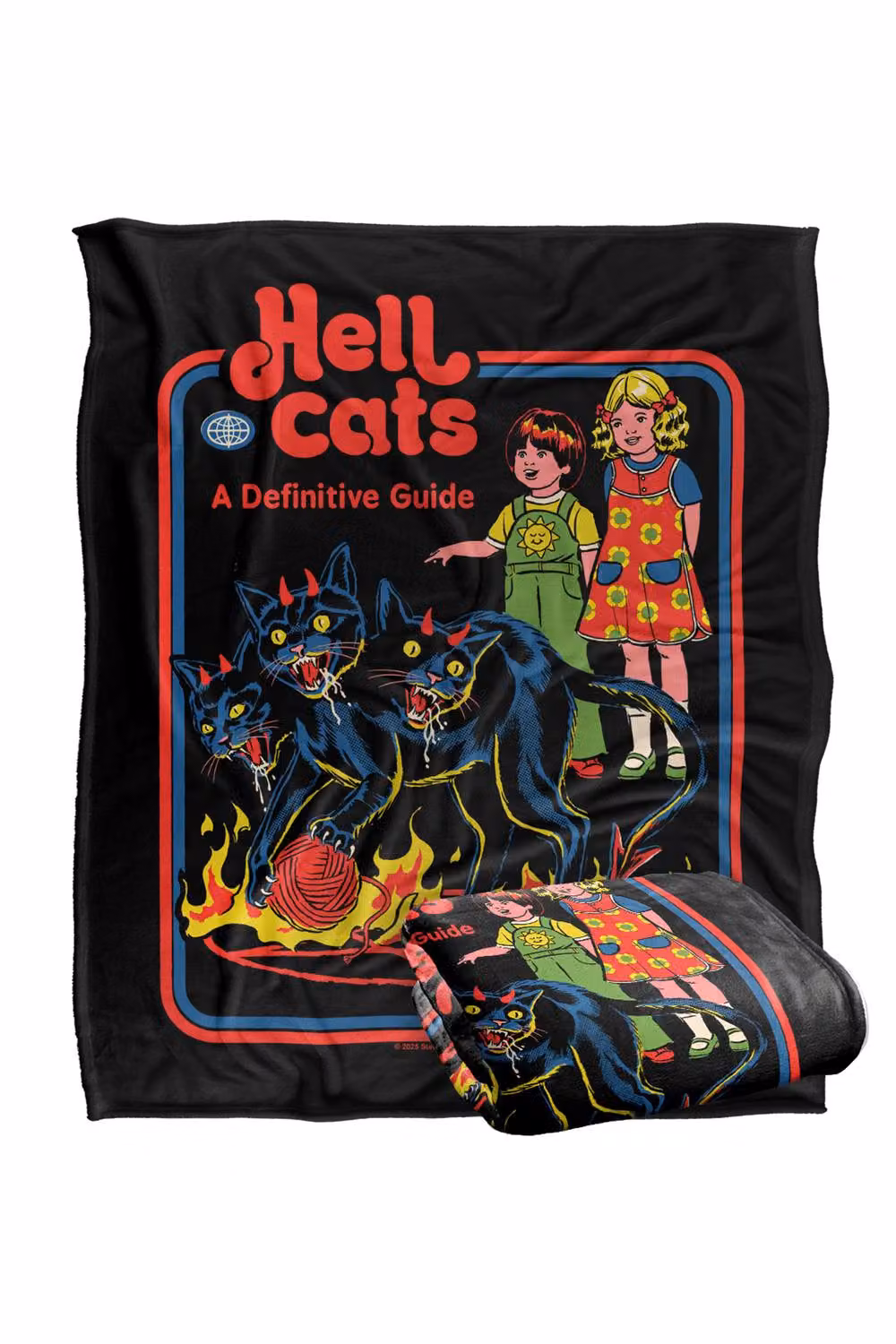 Steven Rhodes Hell Cats Silky Touch Super Soft Fleece Throw Blanket, Multicolour, W/D/H: 152 x 127 cm – 2