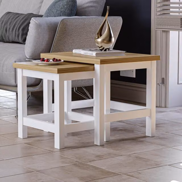 Vida Designs Arlington Nest Of Tables in White