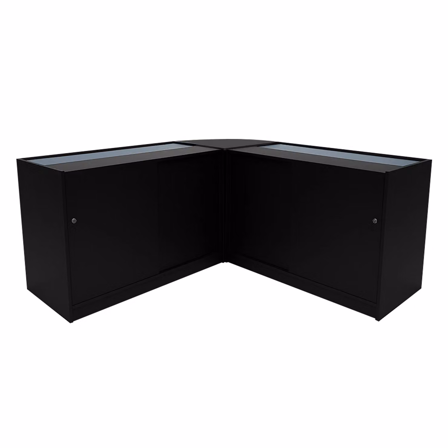 Monstershop Adonis LED Shop Counter Set B1200, C1200 & CM60 in Matt Black – 2