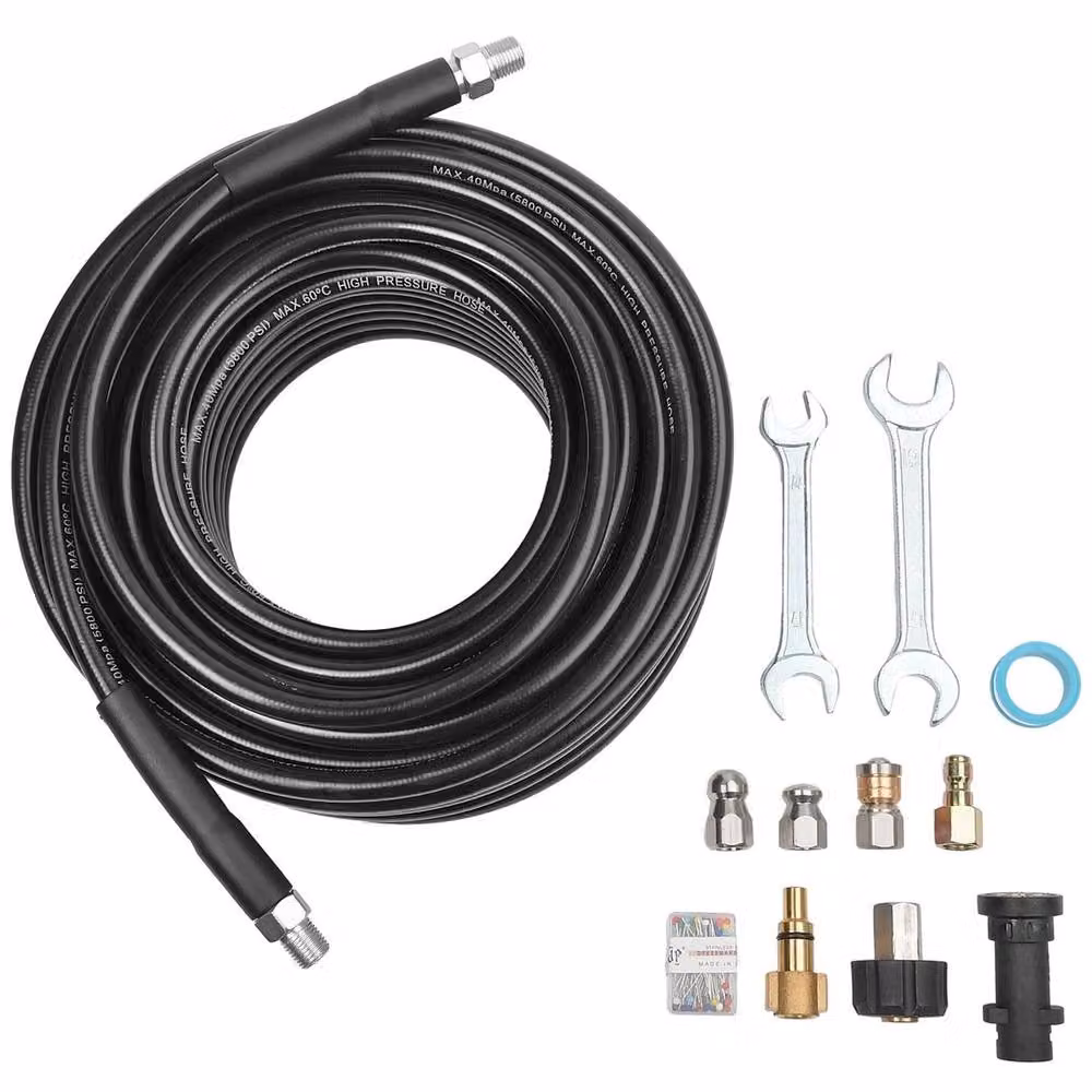 NESTLUNE 30m Replacement High Pressure Washer Hose Pipe in Black – 2