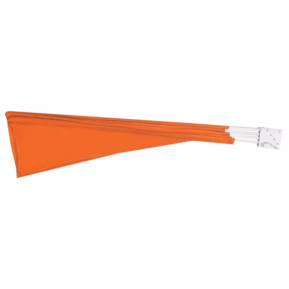 Berkfield Home Collapsible Balcony Side Awning in Orange, W/D/H: 210 x 210 x 210 cm – 4