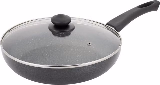 Stellar Kaufmann Non-Stick Aluminium Frying Pan, 28cm, Grey – 1