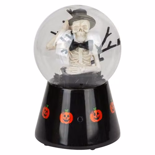 VFM e-Store Halloween Globe Light Up Trinket Decoration, Black, W: 17 cm, D: 10 cm, H: 1 cm – 4