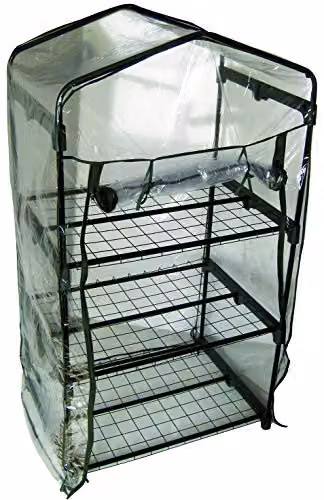 Green Blade 3 Tier Mini Freestanding Greenhouse with Removable Shelving, Green – 2