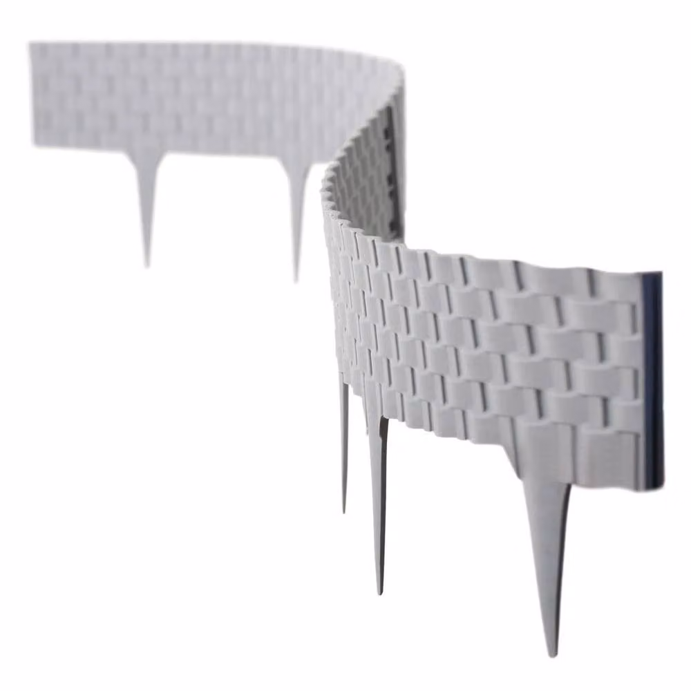 SPETLEK Rattan Style Lawn, Path and Border Edging in Grey – 2