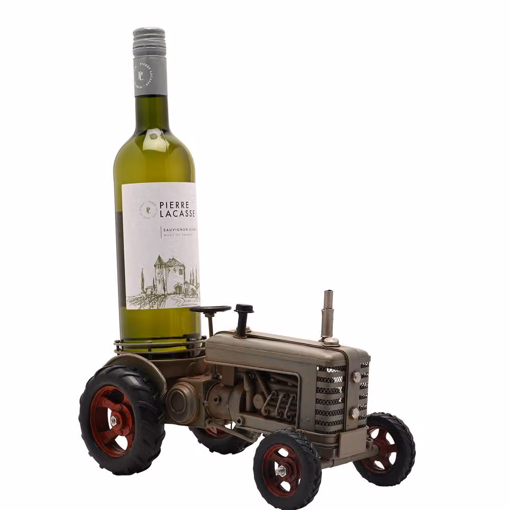 Harvey Makin Grey Metal Tractor Wine Holder – 2