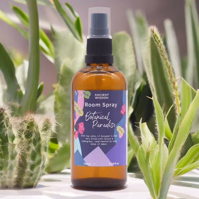 KDMK Botanical Paradise Room Spray Exotic Fresh Fragrance in Blue and Multicolour