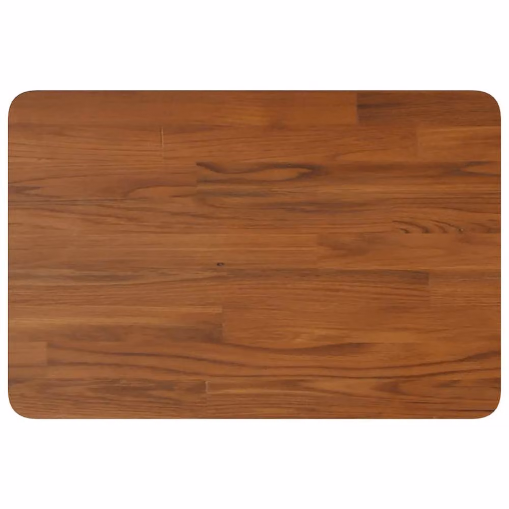 Berkfield Home Elegant Wall Mounted Basin Shelf in Brown Oak and Black Steel, W/D/H: 40 x 40 x 40 cm – 3