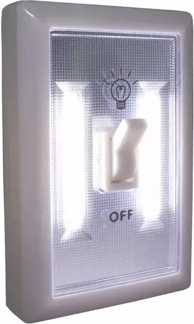 Marco Paul Single Cordless LED Light Switch in White