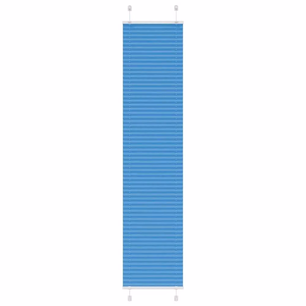 Berkfield Home Single Pleat Corded Blind in Blue, Polyester, W: 39.4 cm, H: 200 cm – 2