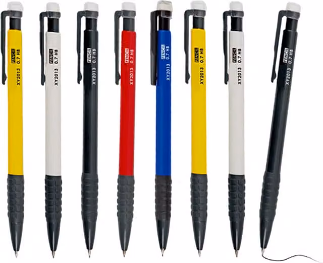 Janrax Pack of 8 HB 0.7mm Graphite Mechanical Pencils with Eraser – 1
