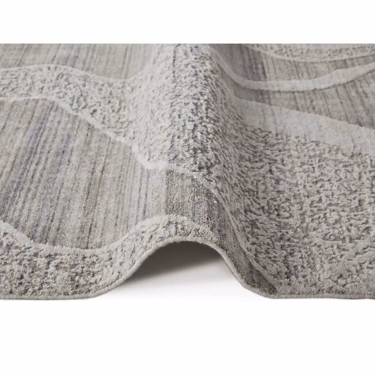 The Rug Shop UK Grey Modern Abstract Viscose Area Rug W: 170 cm, D: 240 cm – 2