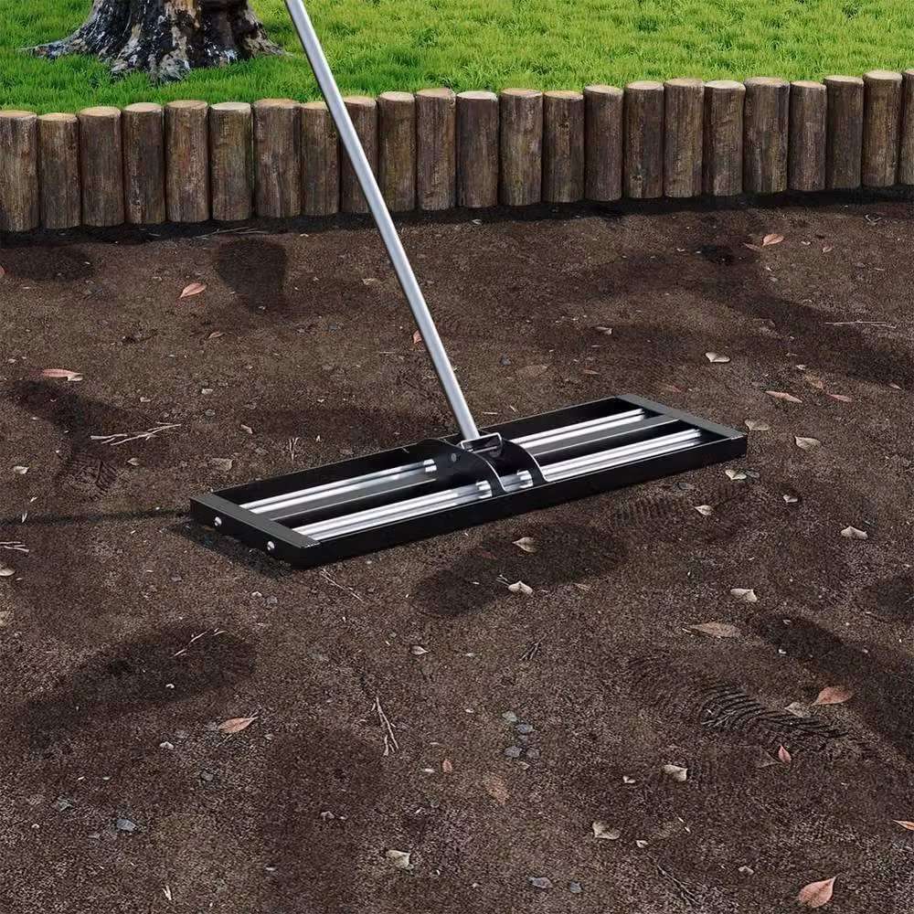 EONLION Heavy Duty Lawn Leveller Rake in Black – 4