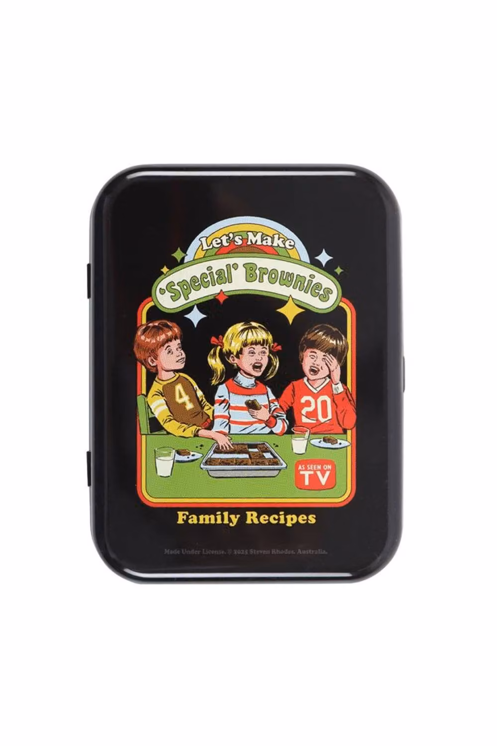 KDMD Steven Rhodes Brownies Stash Tin Retro Secret Storage Container in Black – 2