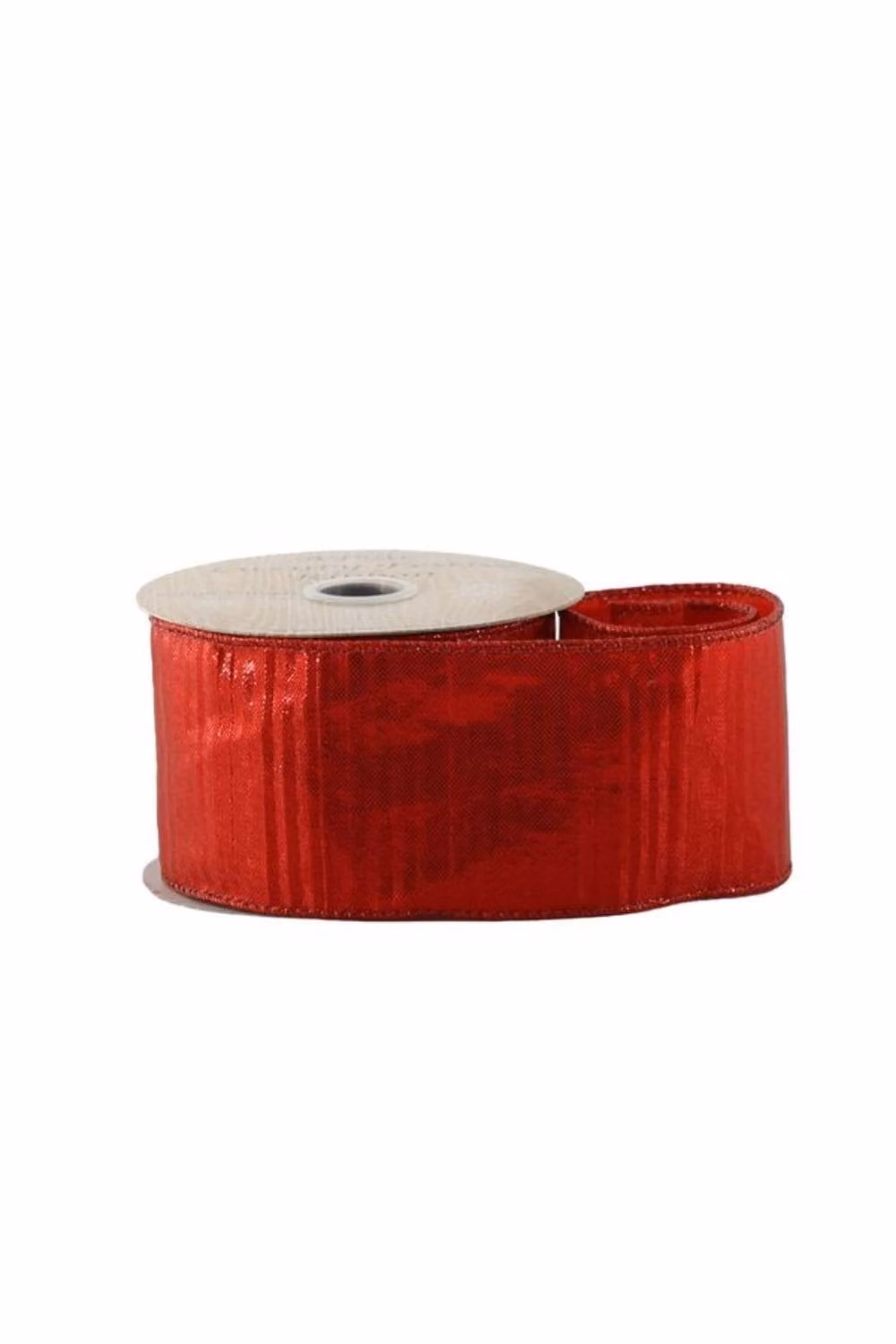 KDMD Red Shiny Ribbed Textile Ribbon, Width: 6.3 cm – 2