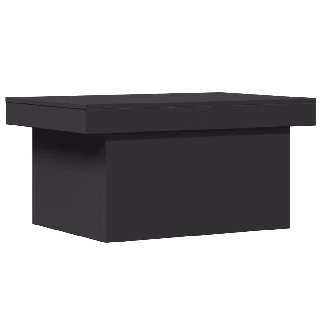 Berkfield Home Modern Black Rectangular Coffee Table in MDF, W/D/H: 100 x 55 x 40 cm – 2