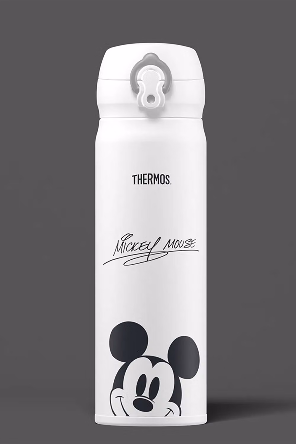 Thermos Disney Mickey Mouse Signature Stainless Steel Vacuum Insulated Drink Flask, 470ml, White – 7