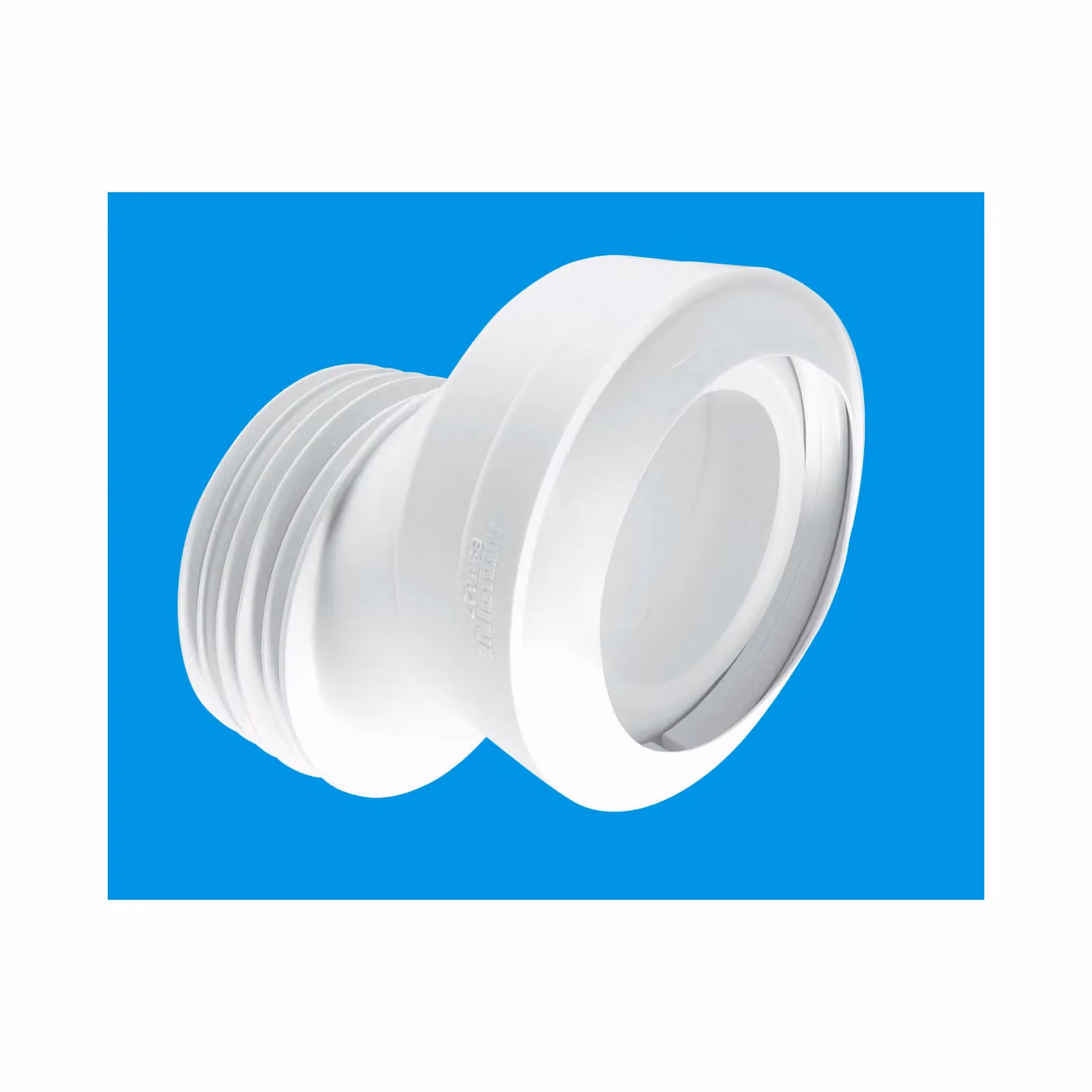 McAlpine MACFIT White Plastic WC Connector with 97-107mm Inlet and 110mm Outlet 40mm Offset – 2