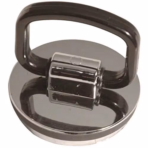 McAlpine Silver Chrome Plated Plastic Basin Plug with Handle and Rubber Seal – 6