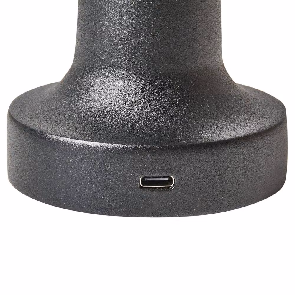 Wyld and Coco Set of 2 Black Minimalist Wireless Table Lamps with Dimmable Touch Control – 5