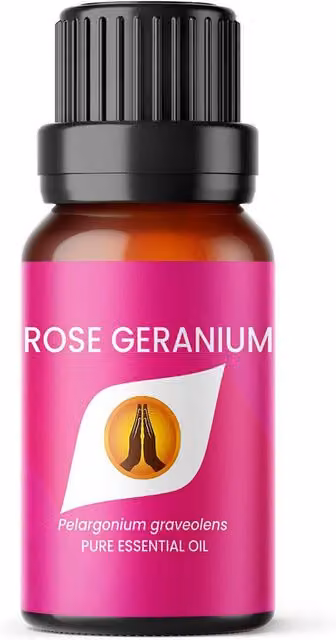 Aroma Energy Rose Geranium Pure Essential Oil, Pink, 3 x 10ml – 3