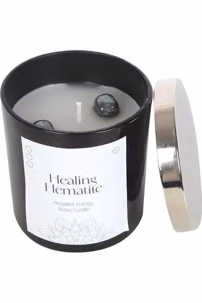 KDMD Healing Hematite Detox Tabletop Candle in Black – 3