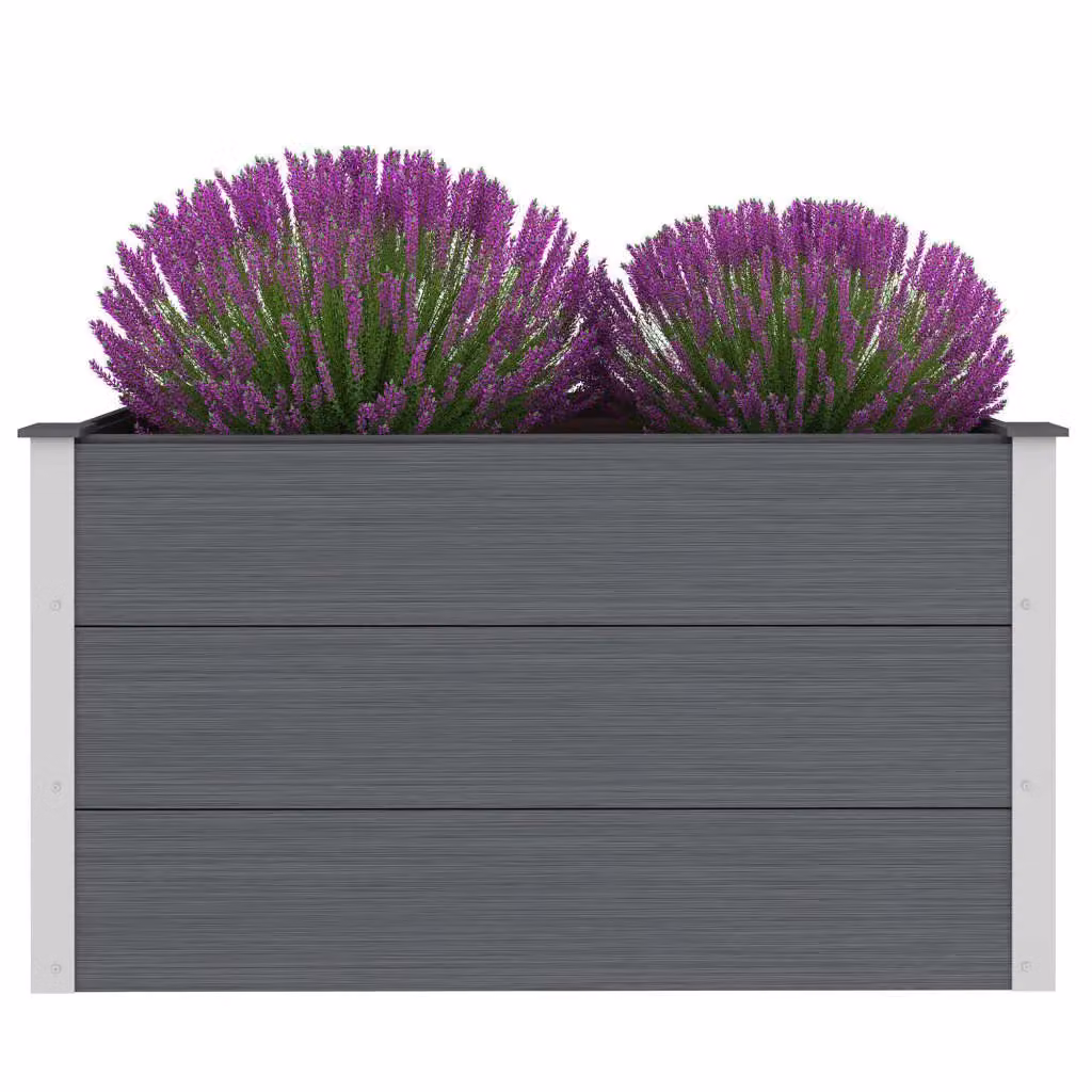 Berkfield Home Garden WPC Raised Bed in Grey, W/D/H: 100 x 50 x 54 cm – 2